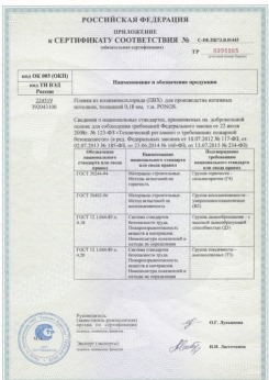2015.06.25 Сокол - Pongs. Приложение к сертификату соответствия